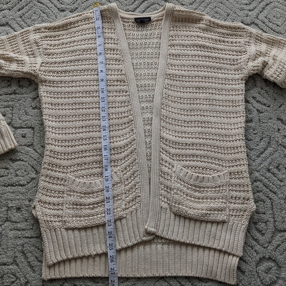 TOPSHOP boho southwestern cotton blend textured knit cardigan size 8 @F - Picture 2 of 12